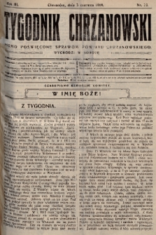 Tygodnik Chrzanowski : pismo poświęcone sprawom powiatu chrzanowskiego. R.3, 1909, nr 23