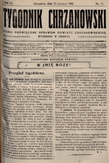 Tygodnik Chrzanowski : pismo poświęcone sprawom powiatu chrzanowskiego. R.3, 1909, nr 24