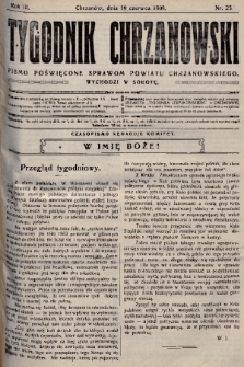 Tygodnik Chrzanowski : pismo poświęcone sprawom powiatu chrzanowskiego. R.3, 1909, nr 25