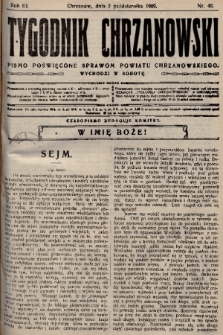 Tygodnik Chrzanowski : pismo poświęcone sprawom powiatu chrzanowskiego. R.3, 1909, nr 40