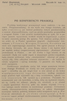 Świat Słowiański. R.4, T.2, 1908, [nr 44-45]