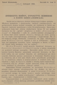 Świat Słowiański. R.4, T.2, 1908, [nr 47]