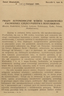 Świat Słowiański. R.5, T.2, 1909, [nr 59]