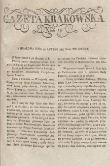 Gazeta Krakowska. 1817, nr 13