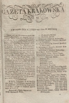 Gazeta Krakowska. 1817, nr 14