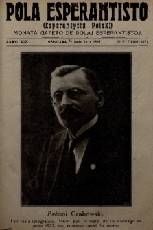 Pola Esperantisto = Esperantysta Polski : monata Gazeto de Polaj Esperantistoj. J.19, 1925, № 6-7