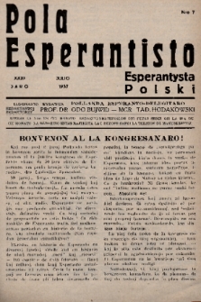 Pola Esperantisto = Esperantysta Polski. J.31, 1937, nr 7
