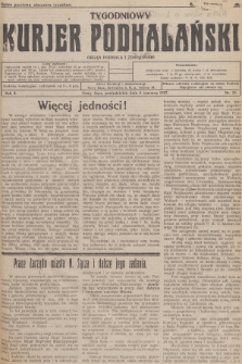 Tygodniowy Kurjer Podhalański : organ Podhala i zdrojowisk. R.2, 1927, nr 23