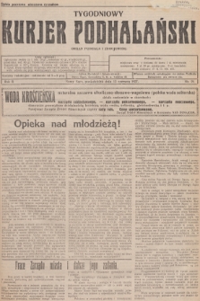 Tygodniowy Kurjer Podhalański : organ Podhala i zdrojowisk. R.2, 1927, nr 24