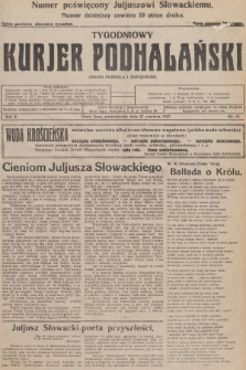 Tygodniowy Kurjer Podhalański : organ Podhala i zdrojowisk. R.2, 1927, nr 26