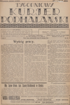 Tygodniowy Kurjer Podhalański. R.2, 1927, nr 35