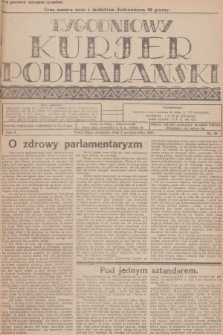 Tygodniowy Kurjer Podhalański. R.2, 1927, nr 40