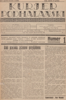 Kurjer Podhalański. R.3, 1928, nr 5