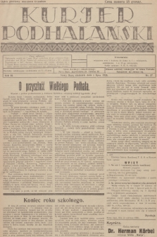 Kurjer Podhalański. R.3, 1928, nr 27