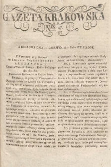 Gazeta Krakowska. 1817, nr 47
