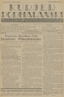 Kurjer Podhalański. R.4, 1929, nr 11