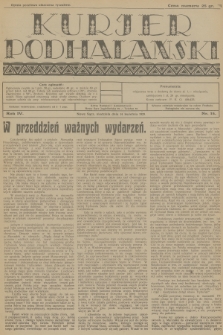 Kurjer Podhalański. R.4, 1929, nr 15