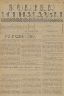Kurjer Podhalański. R.4, 1929, nr 16