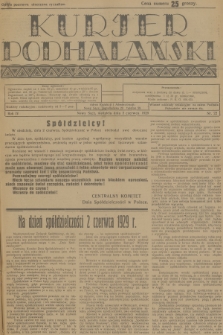 Kurjer Podhalański. R.4, 1929, nr 22