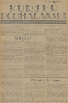 Kurjer Podhalański. R.4, 1929, nr 32
