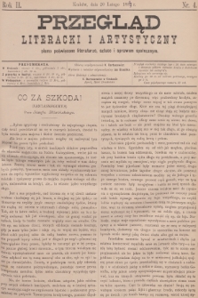 Przegląd Literacki i Artystyczny : pismo poświęcone literaturze, sztuce i sprawom społecznym. R.2, 1883, nr 4 + dod.