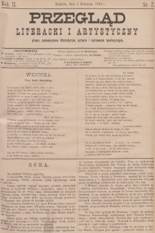 Przegląd Literacki i Artystyczny : pismo poświęcone literaturze, sztuce i sprawom społecznym. R.2, 1883, nr 7 + dod.