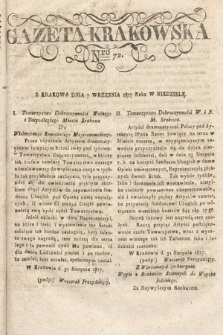 Gazeta Krakowska. 1817, nr 72