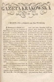 Gazeta Krakowska. 1817, nr 73
