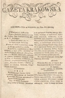 Gazeta Krakowska. 1817, nr 77