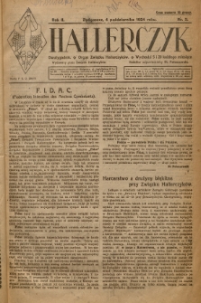 Hallerczyk : Organ Związku Hallerczyków. R. 2, 1924, nr 3