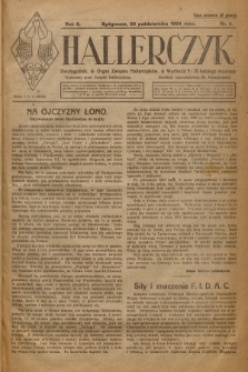 Hallerczyk : Organ Związku Hallerczyków. R. 2, 1924, nr 4