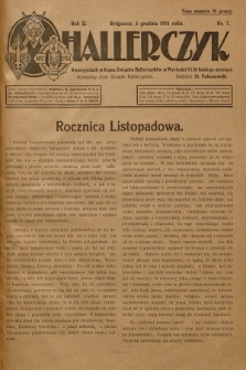 Hallerczyk : Organ Związku Hallerczyków. R. 2, 1924, nr 7
