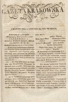 Gazeta Krakowska. 1817, nr 91