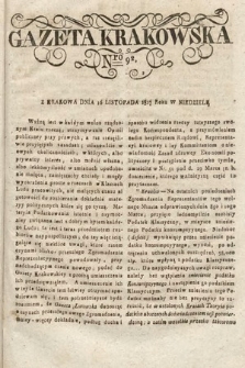 Gazeta Krakowska. 1817, nr 92