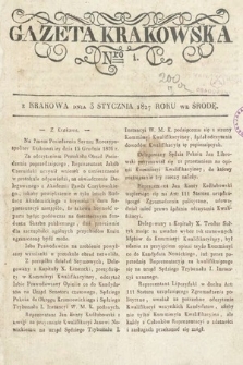 Gazeta Krakowska. 1827, nr 1