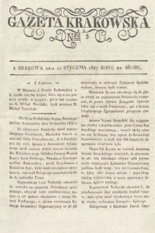 Gazeta Krakowska. 1827, nr 3