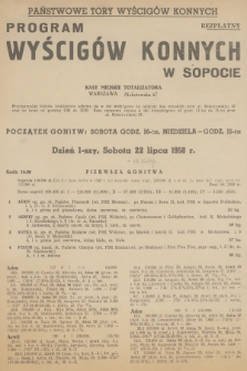 Program Wyścigów Konnych. 1950, nr 20