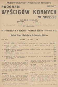 Program Wyścigów Konnych. 1950, nr 24