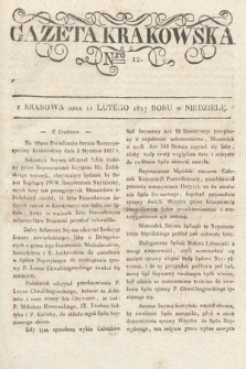 Gazeta Krakowska. 1827, nr 12