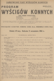 Program Wyścigów Konnych. 1950, nr 32