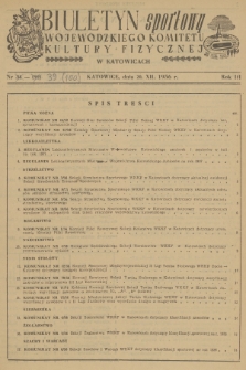 Biuletyn Sportowy Wojewódzkiego Komitetu Kultury Fizycznej w Katowicach. R.3, 1956, nr 39