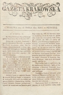 Gazeta Krakowska. 1827, nr 22