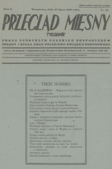 Przegląd Mięsny : organ Syndykatu Polskich Eksporterów Trzody i Bydła oraz Polskiego Związku Bekonowego. R.2, 1930, nr 30