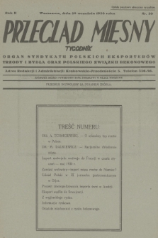 Przegląd Mięsny : organ Syndykatu Polskich Eksporterów Trzody i Bydła oraz Polskiego Związku Bekonowego. R.2, 1930, nr 39