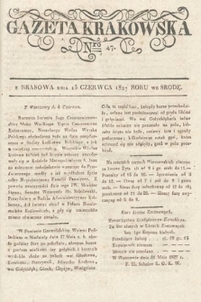 Gazeta Krakowska. 1827, nr 47