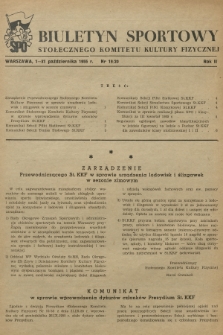 Biuletyn Sportowy Stołecznego Komitetu Kultury Fizycznej. R.2, 1955, nr 19-20