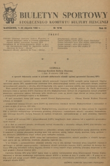 Biuletyn Sportowy Stołecznego Komitetu Kultury Fizycznej. R.3, 1956, nr 15-16