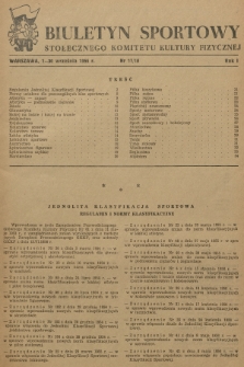 Biuletyn Sportowy Stołecznego Komitetu Kultury Fizycznej. R.3, 1956, nr 17-18