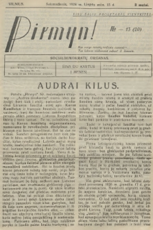 Pirmyn : socialdemokratų organas. M.2, 1928, № 13