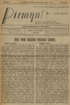 Pirmyn : socialdemokratų organas. M.2, 1928, № 23-24